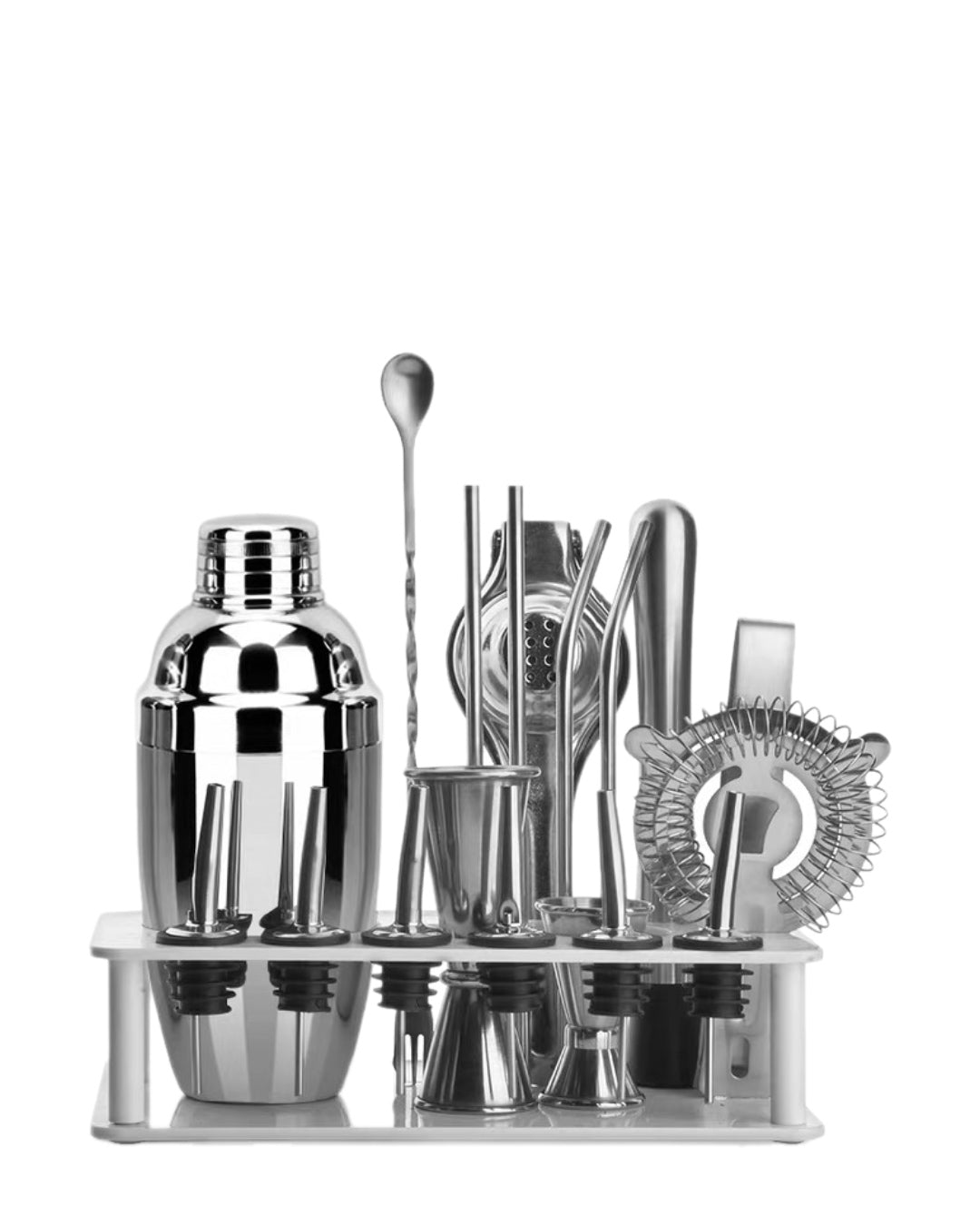 Stainless Steel Cocktail Set. 12 Pieces