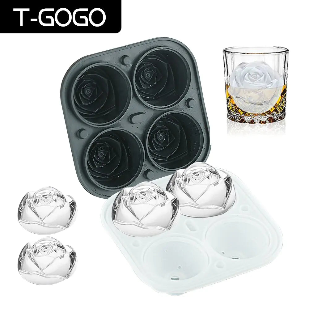 Rose Shaped Silicone Ice Cube Tray