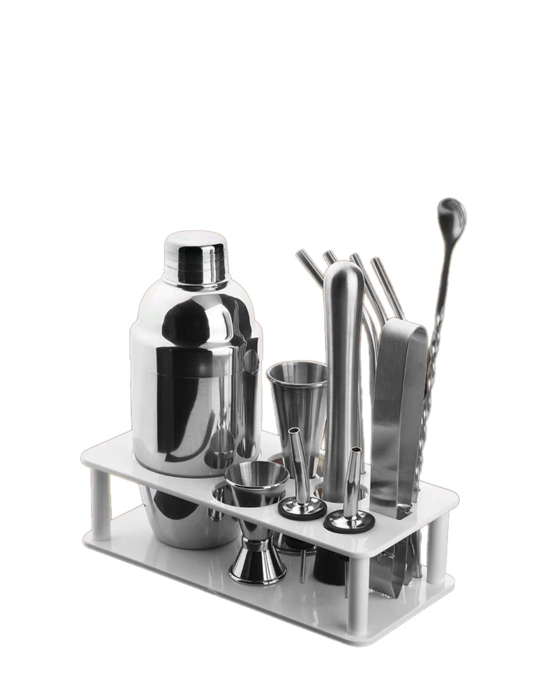 Stainless Steel Cocktail Set. 12 Pieces